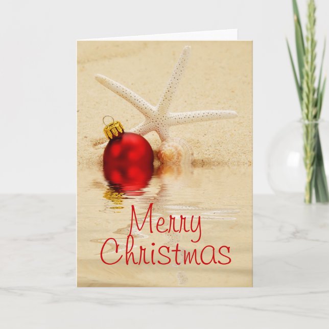 Merry Christmas Starfish Card (Front)