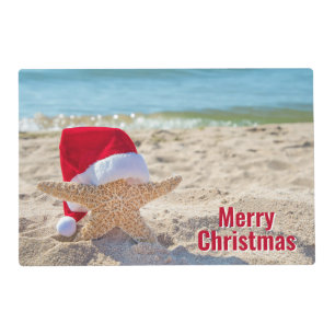 Merry Christmas Starfish Placemat