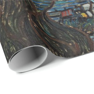 Merry Christmas Starry Night by Vincent van Gogh. Wrapping Paper