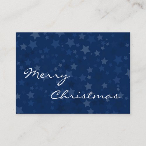 Merry Christmas - Stars -  Business Card