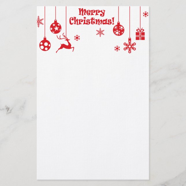 Merry Christmas Stationery (Front)