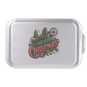 Merry Christmas steampunk Cake Pan