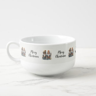 Merry Christmas Steampunk Gnomes Soup Mug
