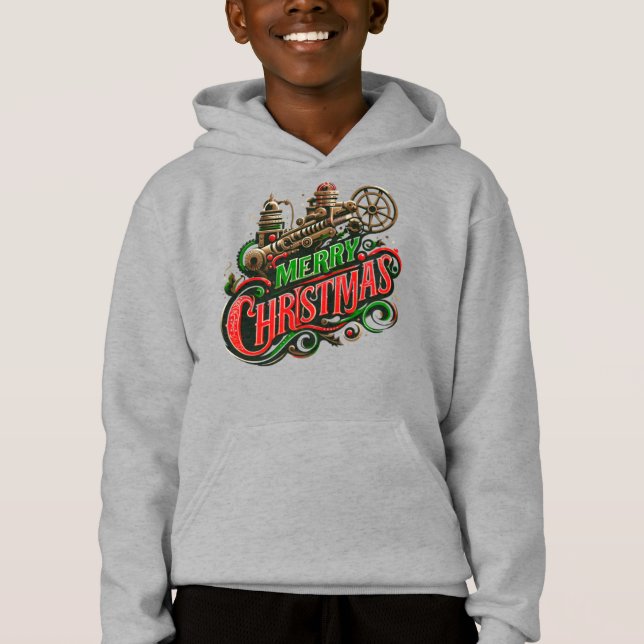 Merry Christmas steampunk Hoodie (Front)