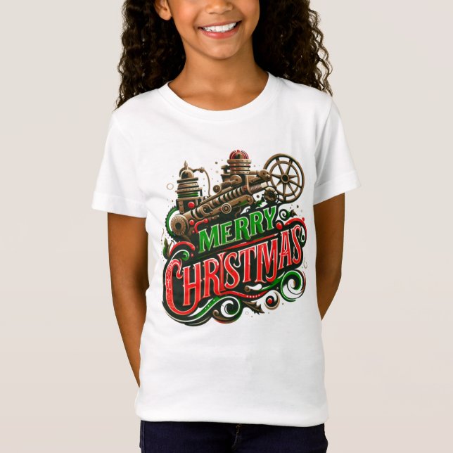 Merry Christmas steampunk T-Shirt (Front)