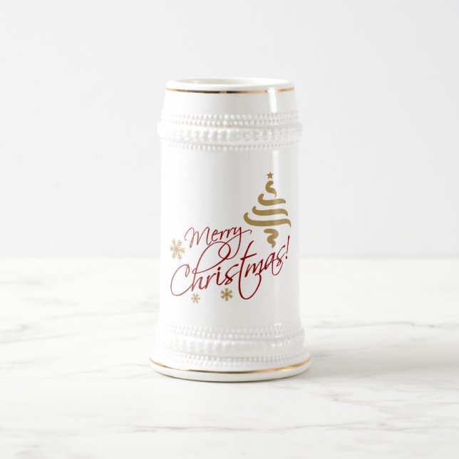 Merry Christmas Stein Mug (Center)
