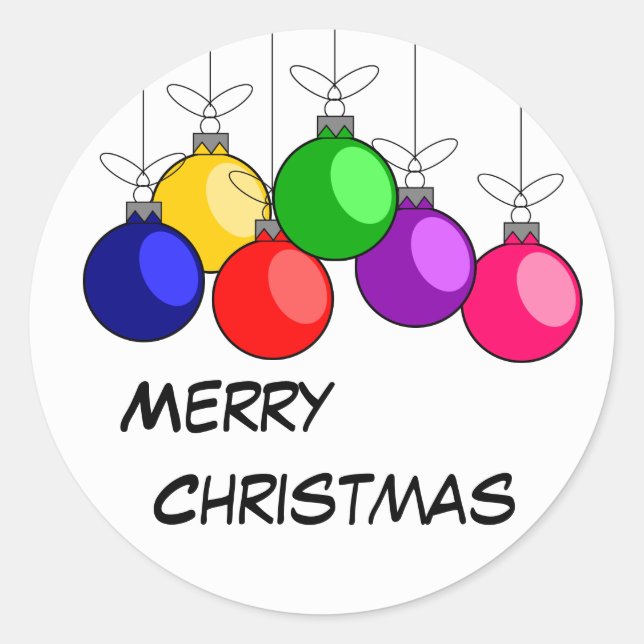 Merry Christmas Sticker (Front)