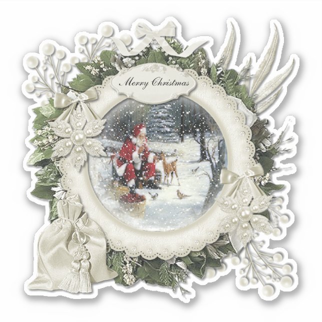 Merry Christmas Sticker (Front)