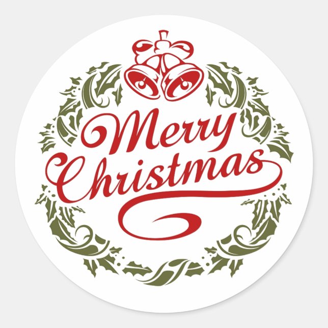 Merry Christmas Sticker (Front)