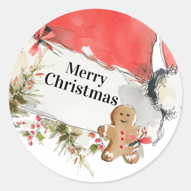 Merry Christmas Sticker (Front)