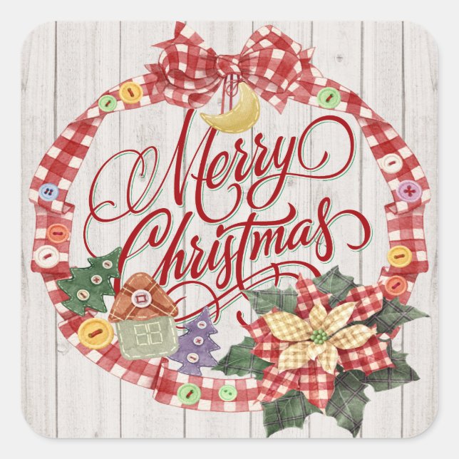 Merry Christmas Sticker (Front)