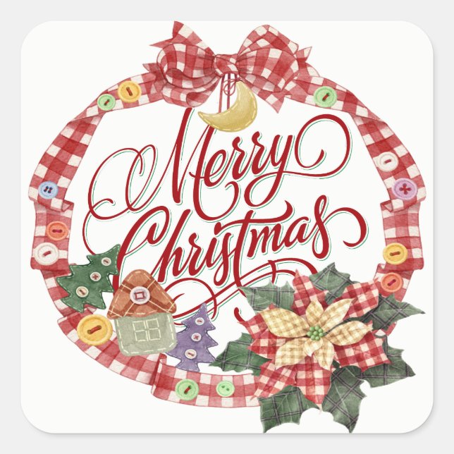 Merry Christmas Sticker (Front)