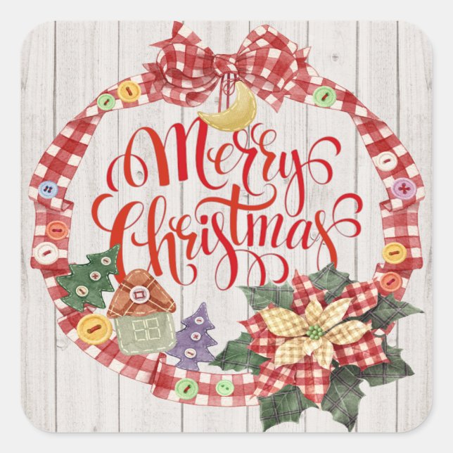 Merry Christmas Sticker (Front)