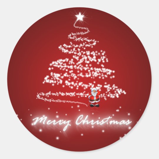 Merry Christmas Sticker | Zazzle.com