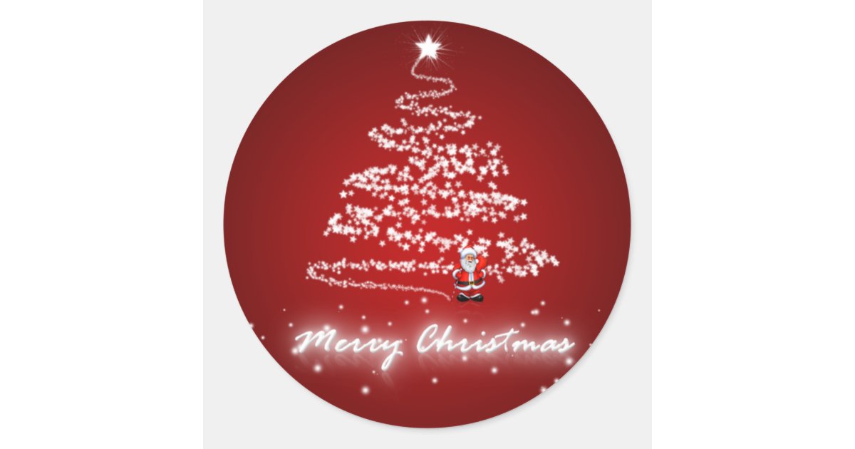 Merry Christmas Sticker | Zazzle