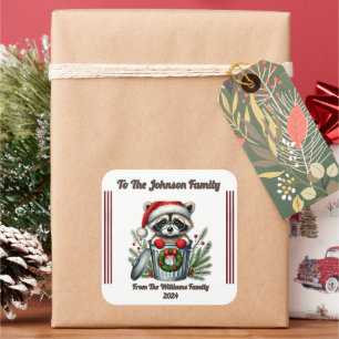 Merry Christmas Sticker for Festive Gifts