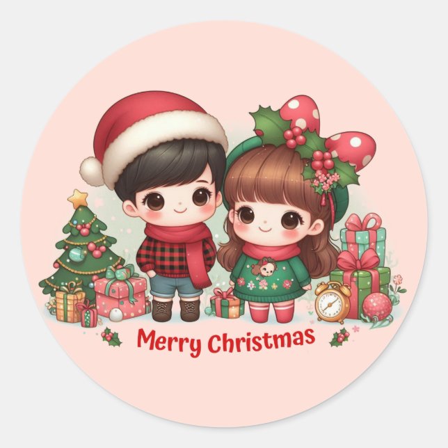 Merry Christmas Stickers  (Front)