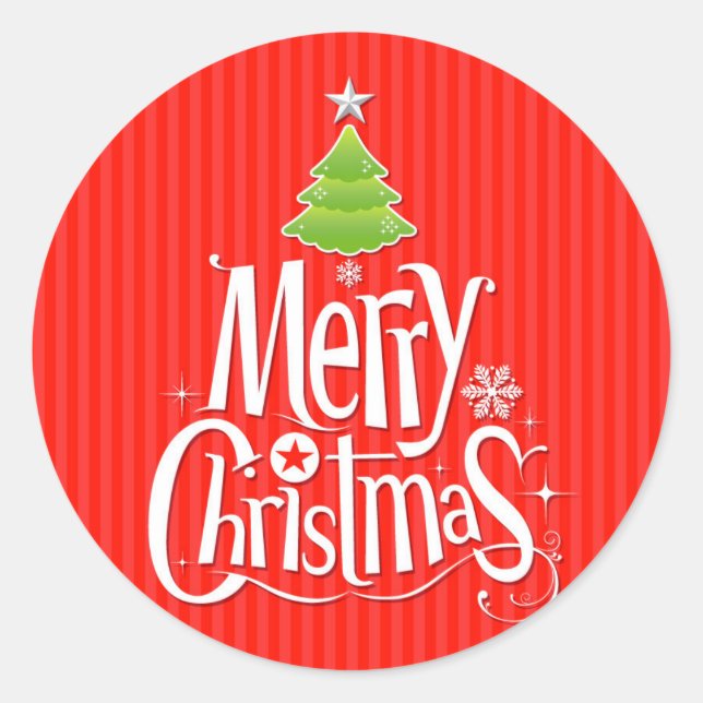 Merry Christmas Stickers (Front)