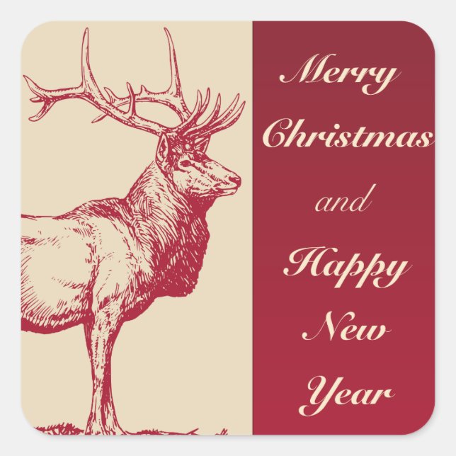 merry christmas stickers (Front)