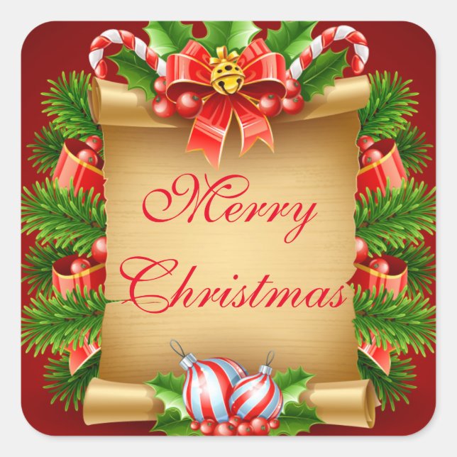 Merry Christmas Stickers (Front)