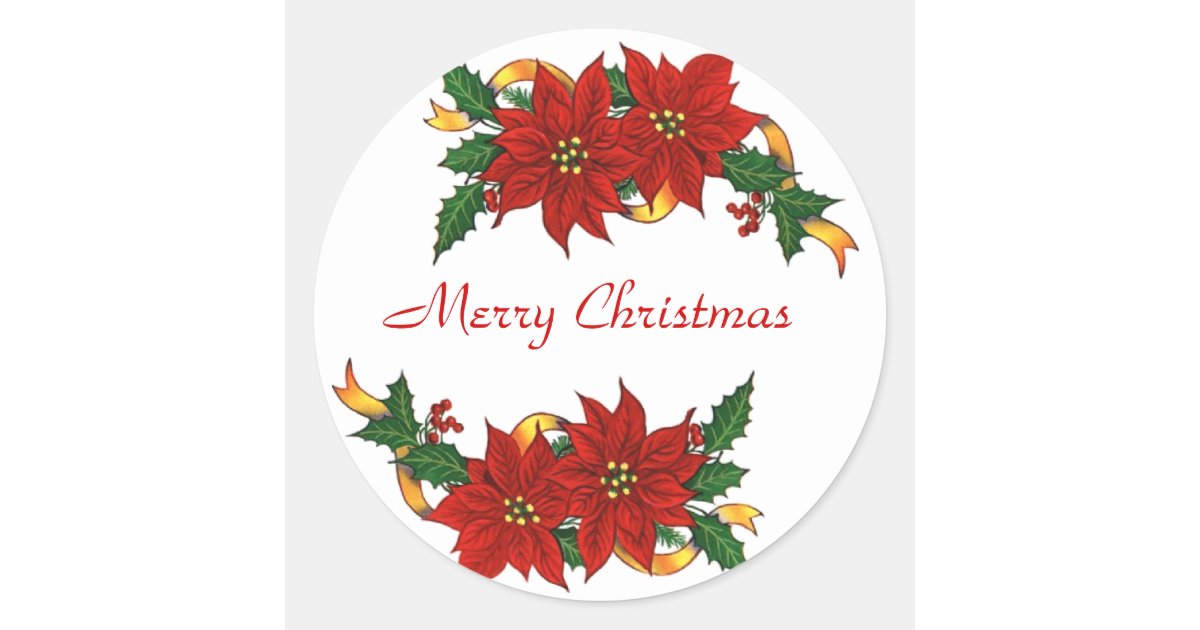 Merry Christmas STICKERS  Zazzle