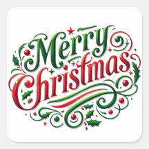 Merry Christmas Stickers