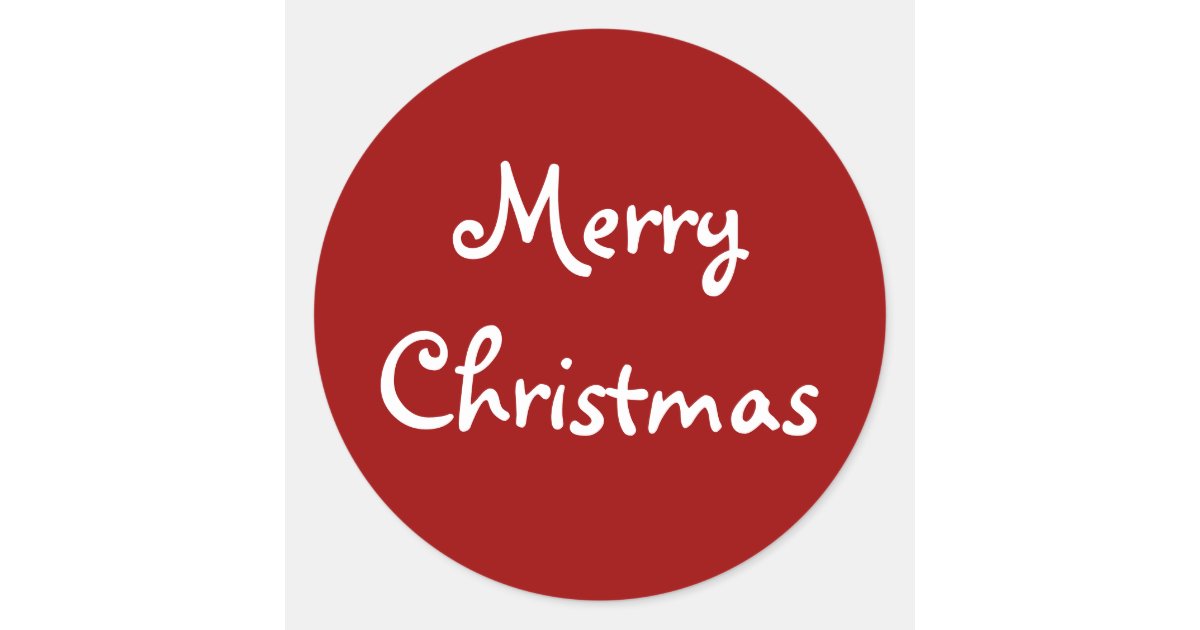 Merry Christmas Stickers  Zazzle