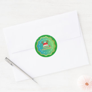 Merry Christmas Stickers - Festive Holiday Design