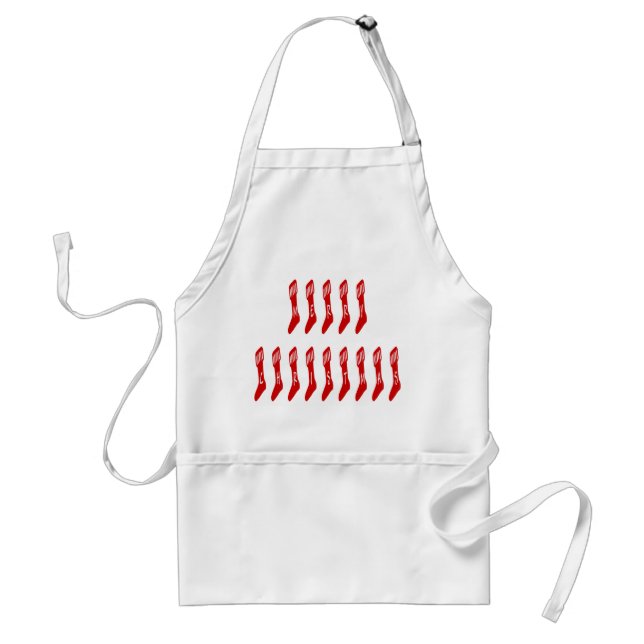 Merry Christmas Stocking Font Adult Apron (Front)
