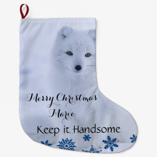 Merry Christmas Stocking Polar Bear Keep Handsome