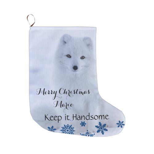 Merry Christmas Stocking Polar Bear Keep Handsome