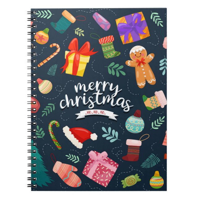 Merry Christmas Stuff Journals Notebooks (Front)