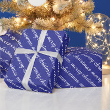 MERRY CHRISTMAS STYLISH MODERN BLUE COLOUR GIFTS