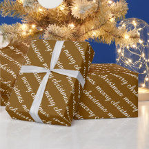 MERRY CHRISTMAS STYLISH MODERN BROWN COLOUR GIFTS