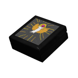 Merry Christmas Sun Moon Angel, Art by Kids :) Keepsake Box