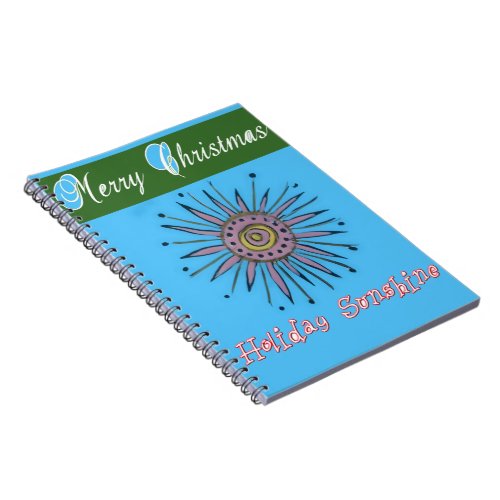 Merry Christmas Sunshine Holiday Notebook