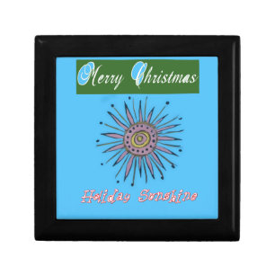 Merry Christmas Sunshine Holiday.png Jewelry Box