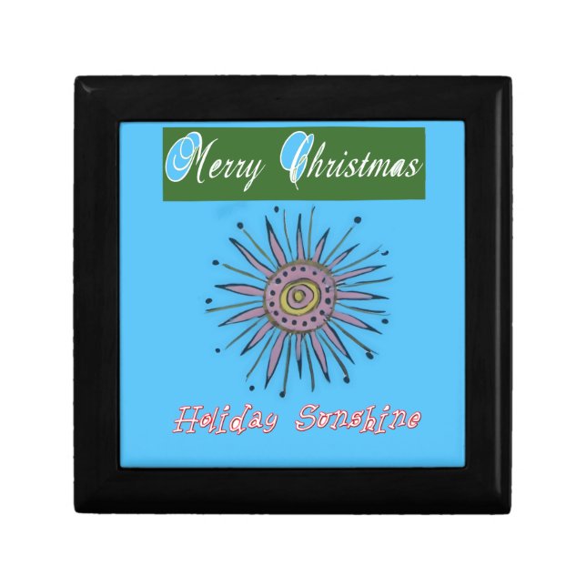 Merry Christmas Sunshine Holiday.png Jewelry Box (Front)