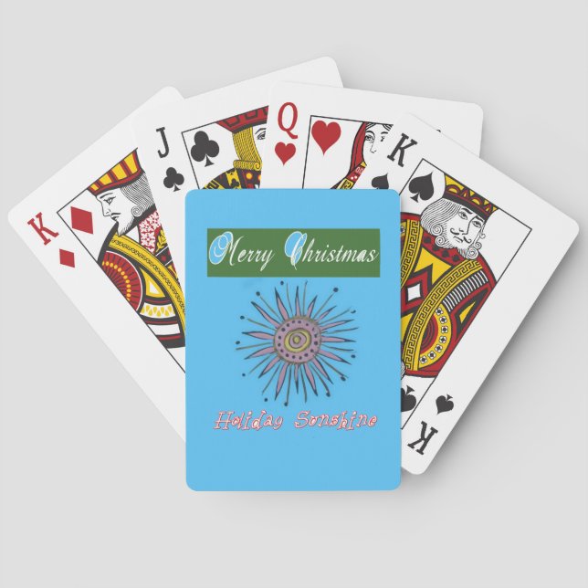 Merry Christmas Sunshine Holiday.png Poker Cards (Back)