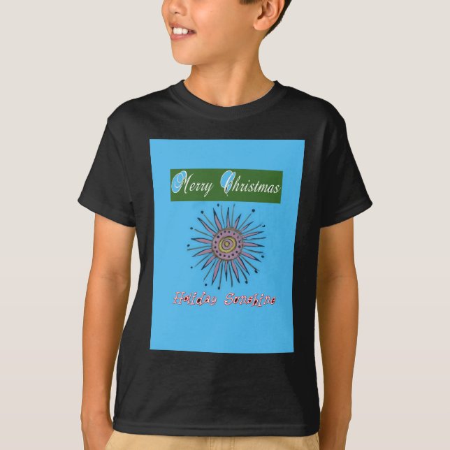 Merry Christmas Sunshine Holiday T-Shirt (Front)