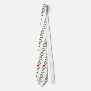merry christmas swans neck tie