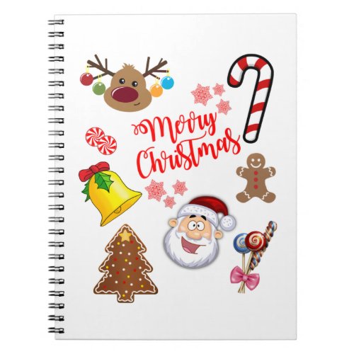 Merry Christmas symbols Notebook