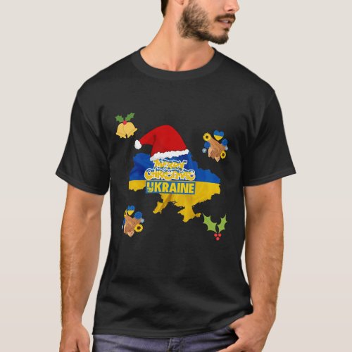 Merry Christmas T_Shirt 2023 supporting Ukraine 