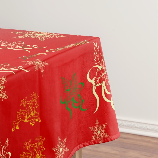 merry christmas tablecloth (In Situ)