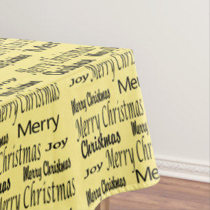 Merry Christmas Tablecloth, Joy  Tablecloth
