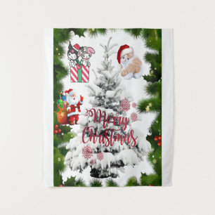 Merry Christmas Tapestry