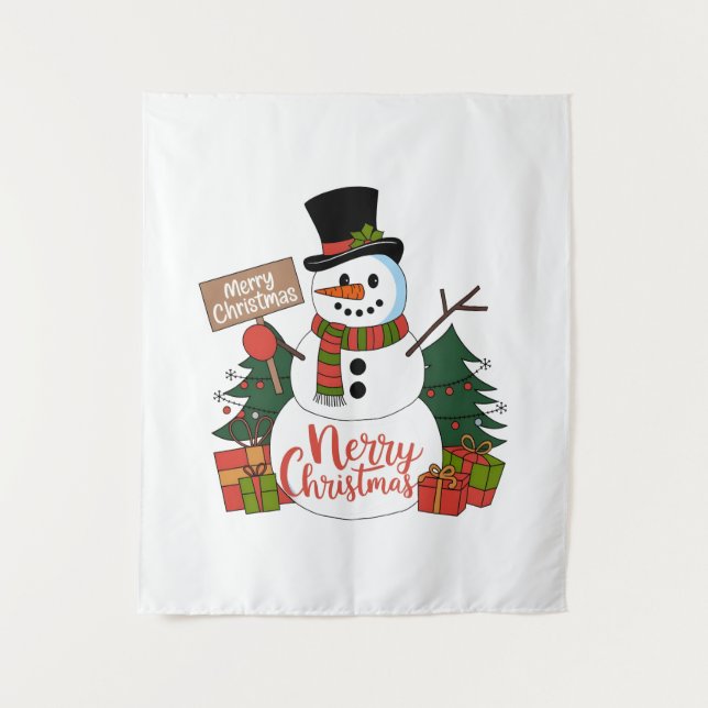 Merry Christmas  Tapestry (Front)