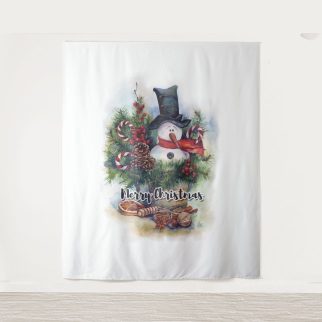 Merry Christmas  Tapestry (Front)