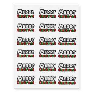 Merry Christmas tatoo Temporary Tattoos