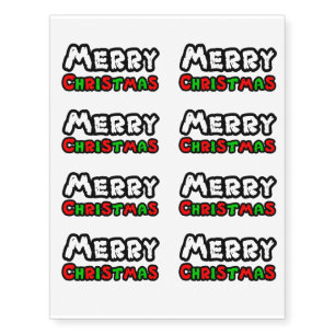 Merry Christmas tatoo Temporary Tattoos